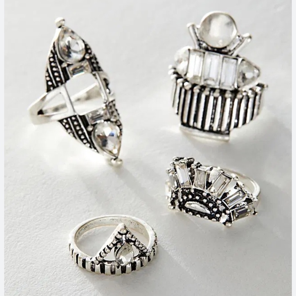 NEW Free people rhapsody ring set
